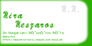 mira meszaros business card